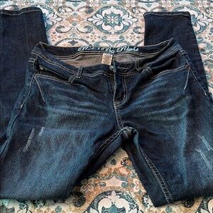 Rebel by Right slightly distressed super stretch skinny jeans